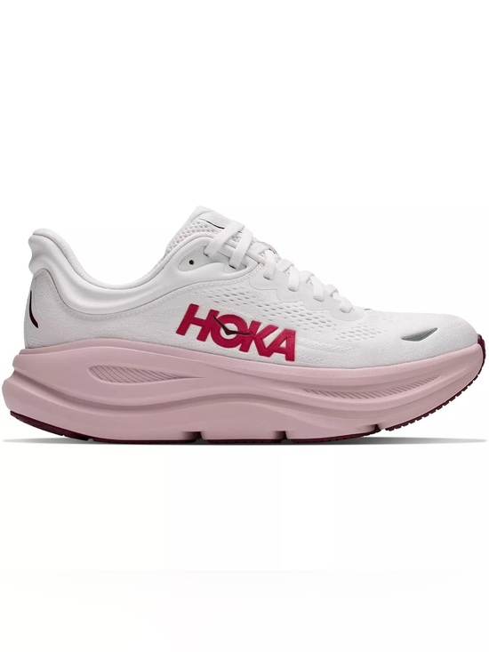 Hoka One One Shoes - Hoka One One Bondi 9 White & Pink Opal Women’s Running shoes